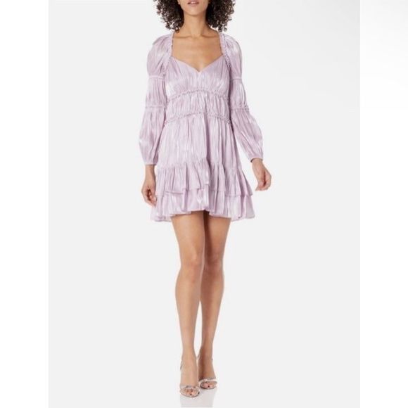 NWT Cinq a Sept Tammy Dress in Pale Iris Size 10 - Picture 1 of 11